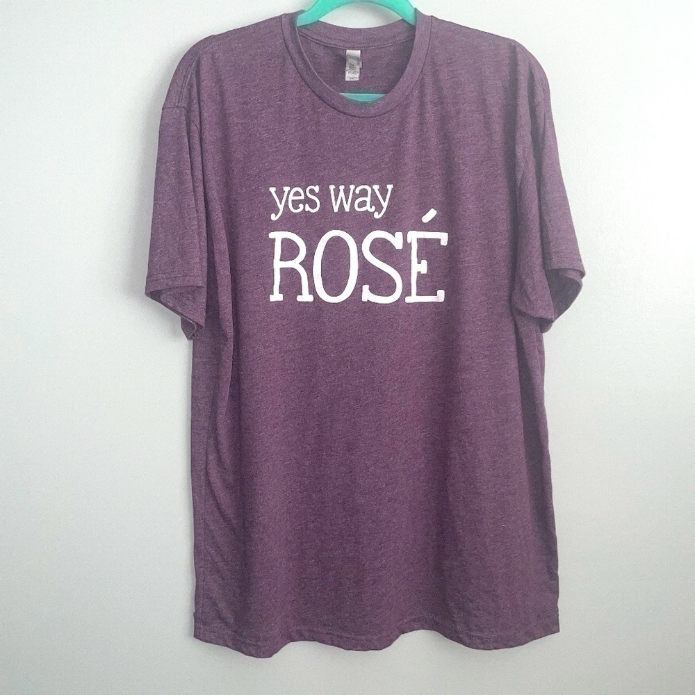 EUC Yes Way Rosé Ultra Soft Graphic Tee Size XXL